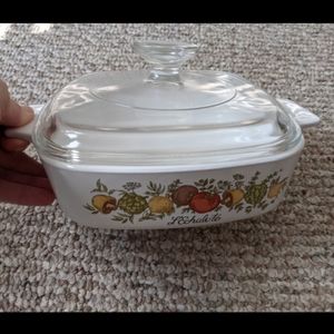 L'Echalote Vintage Corning Ware- Spice of Life  1 qt WITHOUT LID